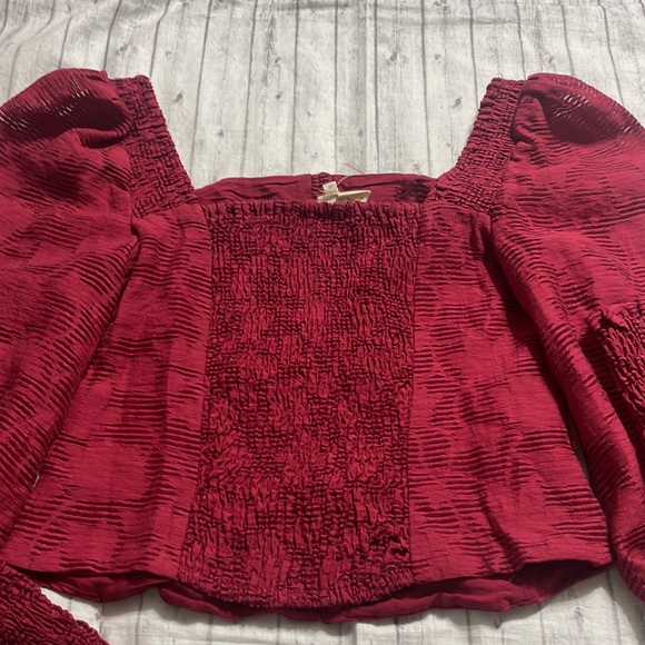 NWT Anthropologie Romantic Puff-Sleeved Blouse - Picture 8 of 9